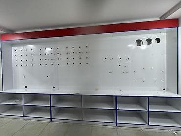 Avadanlığın icarəsi: Mağaza üçün vitrin və rəf sistemi - Material: ağ laminat/MDFlam — 2