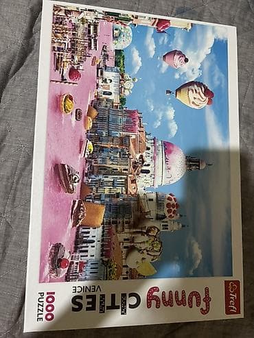 oyuncaq: Trefl “Funny Cities – Venice” pazlı, 1000 hissə. - Mövzu: Venesiya — 1