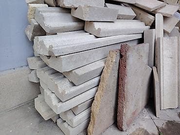 Daş (beton/şagəl) bordür və dekorativ kənar elementləri dəsti - — 1