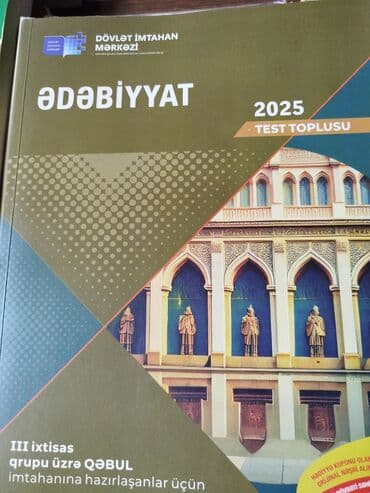 qadın eynəkləri ucun futlyar: Edebiyyat test toplusu 4-5 gundu alinib ve deyerinnen cox ucuz satilir — 1