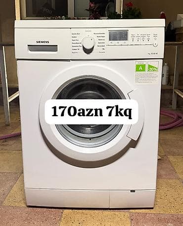 Siemens önyükləməli paltaryuyan maşın - Yükleme həcmi: 7 kq - Enerji