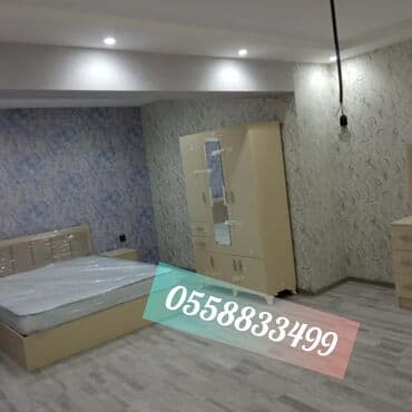 спальня из дерева: Односпальная кровать, 2 тумбы — 5