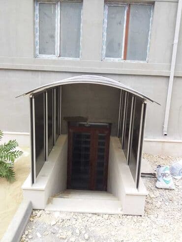 bide: Metal konstruksiyalı, tağvari örtük, həyətdə kölgə yaratmaq və ya — 7