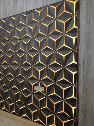 teze xalcalar: 3D dekorativ divar panelləri - Material: yüngül və davamlı 3D — 4