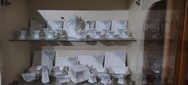 çay dəstləri: Nahar dəsti, rəng - Ağ, Farfor — 2