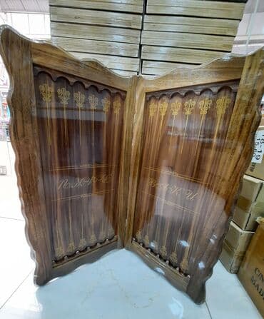 saski: Nərd taxta Qoz ağacından hazırlanmış yüksək keyfiyyətli Köhnə Bakı — 2