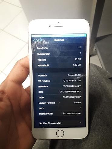 iphone i: IPhone 6s Plus, 16 GB, Rose Gold, Barmaq izi — 3