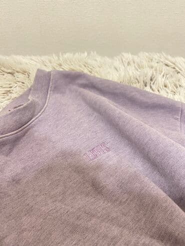 женские свитшоты с принтом: Толстовка, LeviS, L, цвет - Фиолетовый — 2