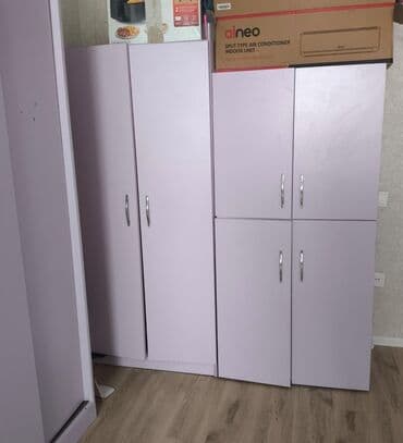 Oğlan və qız üçün, 2 təknəfərlik çarpayı, Dolab