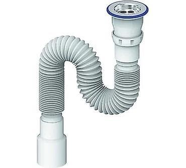 Mətbəx və hamam lavaboları üçün elastik sifon/çıxış borusu