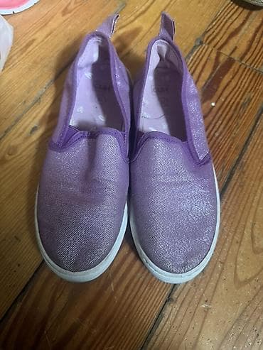 uşaq termosapoqlar: Uşaq üçün bənövşəyi slip-on ayaqqabılar - Model: slip-on (bağsız) — 1