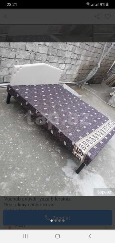 Çarpayı taza 
Hazırı var 
Çatdırılma ucuz qiymata — 1