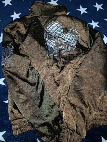 sarı rəngli kişi gödəkçəsi: Vetrovka kurtka, M — 5