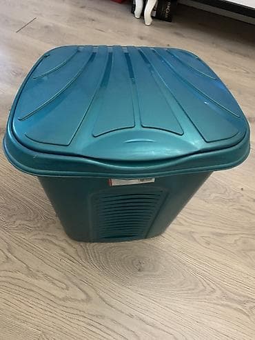 Ticarət printerləri və skanerləri: Plastik paltar səbəti – qapaqlı - Material: möhkəm plastik - Rəng — 2