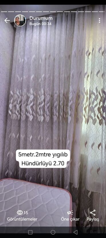 islenmis jaluz: İşlənmiş, Pərdə, rəng - Ağ, Ödənişli çatdırılma — 2