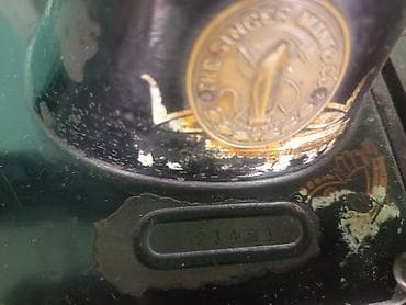 qaraqan birinci addim: Vintage Singer tikiş maşını – əl ilə fırladılan (manivelalı) model - — 5