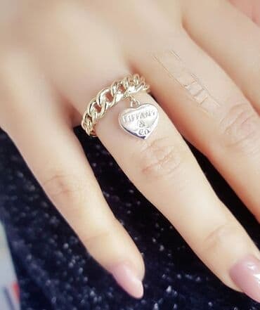 tək qaş: Toy, Üzük, Tiffany, Sarı qızıl, 585 Əyar, Qaşsız — 1