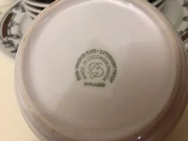 xurusdal qablar: Nahar dəsti, rəng - Ağ, Keramika, Çexiya — 3