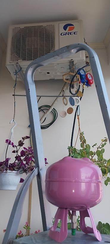 Kondisioner təmiri, sökülməsi, freon qaz vurulması, diaqnostika