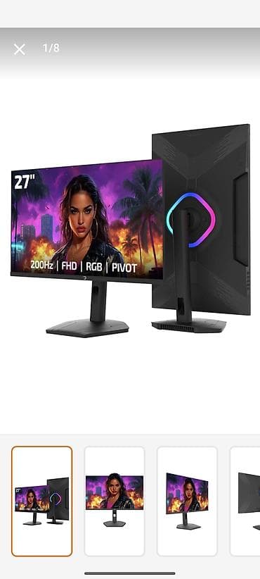 Monitorlar: Monitor : Game Power Linus L40 RGB 27 inch 200 Hz VA FHD(1920x1080) — 1