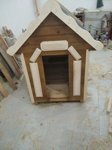 домик для большой собаки: Taxta it evi – əl işi - Material: tam ağac (lövhə), möhkəm karkaslı — 6