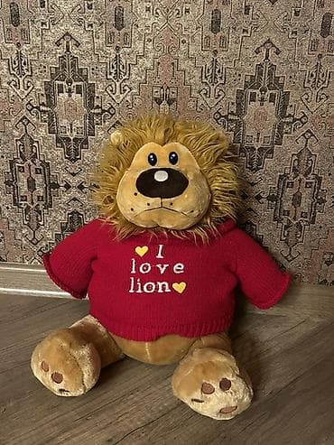 cadir usaq: Böyük ölçülü şir plyuş oyuncağı - Model: şirin şir fiquru - Üst — 1