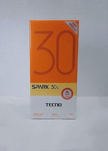 tecno spark 30 pro: Tecno Spark 30C, 128 GB, rəng - Ağ — 1