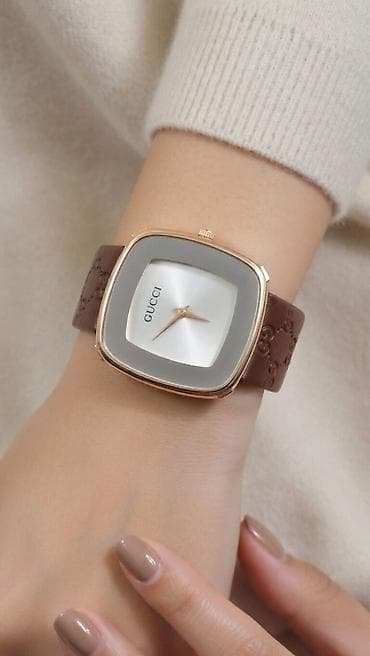 mexaniki saat: Qol saatı, Gucci, rəng - Qəhvəyi — 3