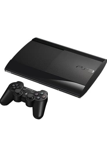 Nintendo Switch: Sony PlayStation 3 (PS3) Super Slim oyun konsolu Jostik yoxdur Kompakt — 1