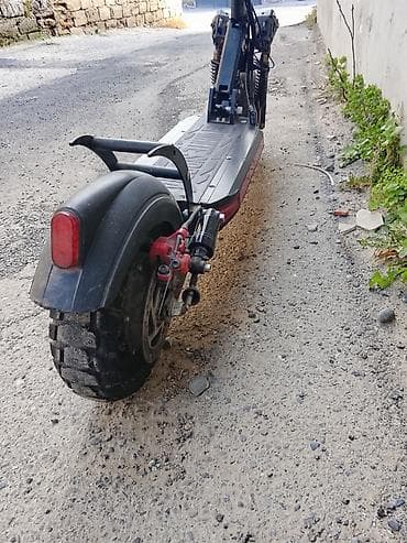 Velosiped ehtiyyat hissələri: Elektrik skuter – off-road tipli, güclü iki amortizatorlu ön asqı və — 2
