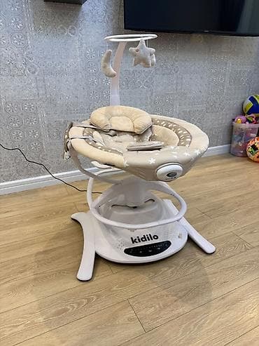 Kidilo elektrikli beşik/yelləncək - Uşaq üçün rahat oturacaq və baş