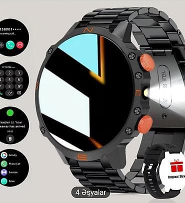 gun eynəyi: Smart saat, Sensor ekran, rəng - Qara — 1