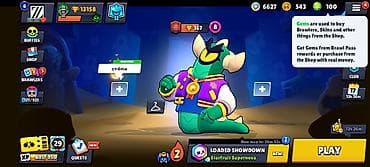 Brawl Stars oyun hesabı - Kupa: 13,158 - Profil nişanı: Green Meg — 7