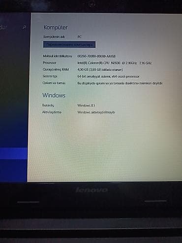 nexus notebook: Lenovo noutbuk - Model: Lenovo (15.6" ekran) - Ekran: 15.6" geniş — 5