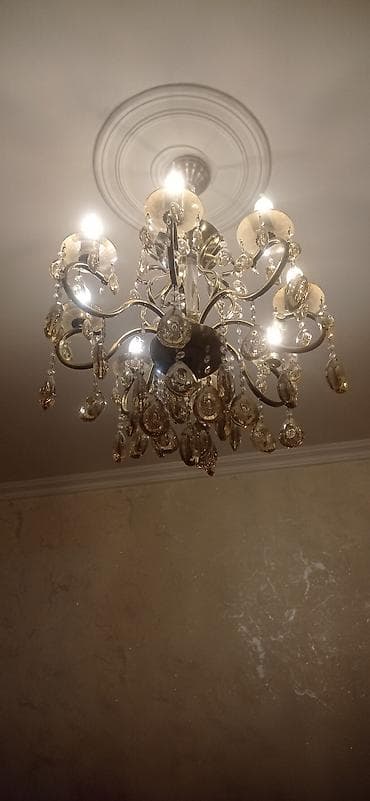 Çılçıraq, 8 lampa, Şüşə