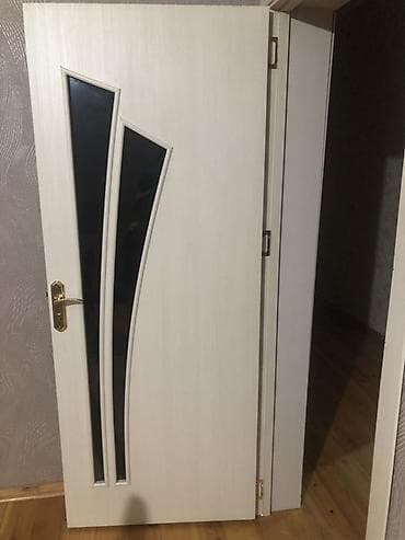 sehf qapi: Ağ rəngli interyer qapısı - Material: ağ tonlarda laminat/ MDF — 3