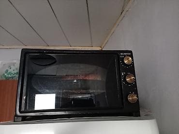 keramika sobası: Duxovka Kumtel, Elektrik, rəng - Qara, Ayrıca dayanan, İşlənmiş — 1