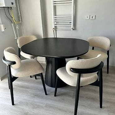 bar oturacaq: Mətbəx üçün, Açılmayan, Oval masa, 4 stul — 3