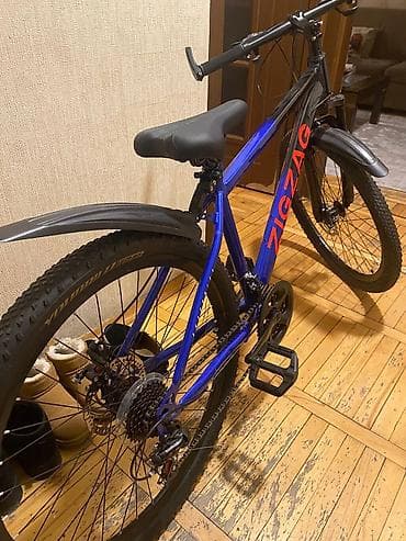 Uşaq velosipedləri: ZigZag dağ velosipedi - Rəng: mavi/qara, çərçivədə “ZIGZAG” loqosu - — 2