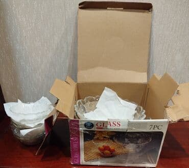 naxış şəkilləri: Şüşə kasalar dəsti – Glass Bowl Set Series - Material: şəffaf şüşə - — 5