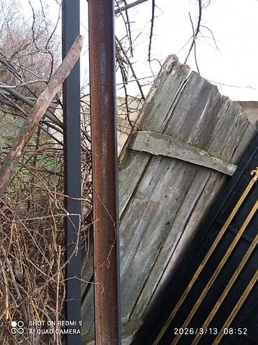 Santexnika: İşlənmiş Dəmir Həyət darvazası, Mexaniki, Qapı ilə, rəng - Qara, Kredit yoxdur, Ödənişli çatdırılma — 6