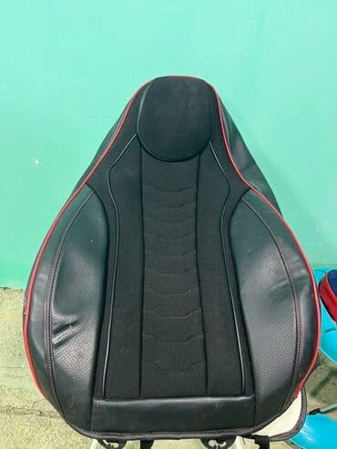 Avtomobil oturacağı üzlüyü (komple set) - Rəng: qara, qırmızı kontur