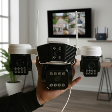 görüntü kamera: Wi‑Fi smart təhlükəsizlik kameraları dəsti . 4 kamera dan 1 i — 1