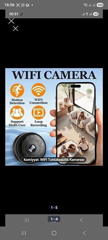 guard dog pro: WiFi Təhlükəsizlik Kamerası - Real vaxtda izləmə: Telefona qoşularaq — 1
