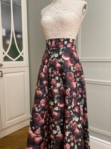 ağ qadın ətəkləri: Maksi Ətək, Orqanza, M — 3