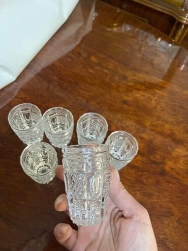 gozel qablar: Rümkalar, rəng - Ağ, Şüşə, 6 ədədli dəst, Rusiya — 2