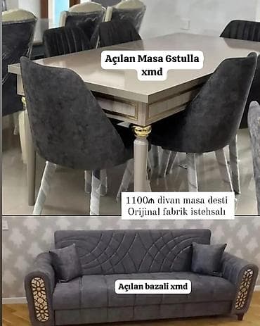 stol və stul: Masa dəsti — 1