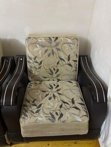 бескаркасный диван кровать: İşlənmiş, Divan, 2 kreslo, Divan, Bazalı, Açılan — 2