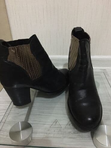 qiz ucun botlar: Ölçü: 37, rəng - Qara, İşlənmiş — 1