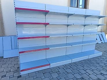 Mağaza avadanlığı: Çox az işlənib. Yeni kimidir. Bir dəstin hündürlüyü 2.1 m, eni isə 0.9 — 4